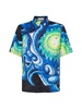 Dior Homme X Kenny Scharf Graphic Printed Short Sleeve Shirt