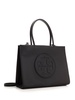 'ella Small' Black Tote Bag With Tonal Logo Detail In Nylon Woman