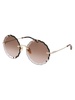 Chloé Eyewear Round Scalloped Frame Sunglasses