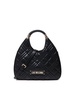 Love Moschino Logo Plaque Quilted Tote Bag