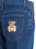 Moschino Teddy Embroidered Straight Leg Jeans