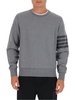 Thom Browne 4-Bar Striped Crewneck Sweatshirt