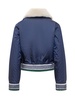 Casablanca Logo-Patch Faux Fur-Collar Bomber Jacket