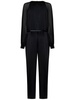 Max Mara Studio Embellished Belted Long-Sleeved Jumpsuit