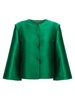 Alberta Ferretti Mikado Crewneck Jacket