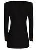 Alessandra Rich V-Neck Buttoned Blazer Dress