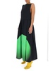 Dries Van Noten Open Back Pleated Maxi Dress