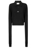 Coperni Knotted Sleeved Polo Top