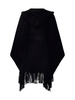 Pinko Fringed Knee-Length Hooded Coat