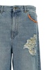 Alanui California Distressed Straight Leg Jeans