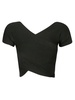 Philosophy Di Lorenzo Serafini Double-Layer V-Neck Knitted T-Shirt