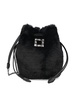 Roger Vivier Buckle Embellished Drawstring Bucket Bag