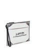 Lanvin Logo-Printed Zipped Clutch Bag