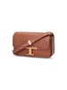 't Timeless' Brown Crossbody Bag With Logo Detail In Smooth Leather Woman