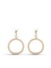 Saint Laurent Cassandre Pendant Hoop Earrings