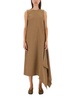 Uma Wang V-Back Draped Sleeveless Dress