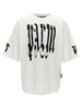 Palm Angels Gothic Logo Printed Crewneck T-Shirt