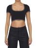 Alexander Wang Logo-Detailed Crop Top