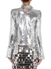 Paco Rabanne Sequined Embellished Long-Sleeved Top