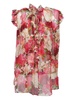 Zimmermann Flower Printed V-Neck Sheer Top