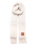 Loewe Logo Patch Fringed Scarf