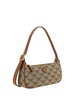 MCM Small Himmel Lauretos Monogram Jacquard Shoulder Bag