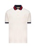 Web stripe-collar piqué polo shirt