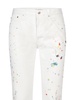 Dior Homme Paint Splatter Slim-Fit Jeans