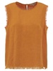 Antonelli Adrien Fringed Edge Sleeveless Top