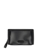 Tom Ford Logo Patch Mesh Zipped Clutch Bag