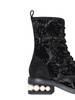 Nicholas Kirkwood Casati Flocked Combat Boots