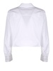 Karl Lagerfeld Logo Embroidered Cropped Shirt