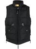 logo-patch padded gilet