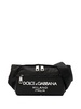 DOLCE & GABBANA Sleek Embossed Logo Nylon Belt Bag