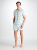 Men's Short Pajamas Basel Micro Modal Stretch Ice Blue