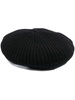 Ganni Logo Wool Ribbed Hat