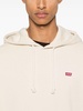 Beige cotton hoodie