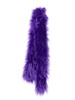 Purple fur scarf