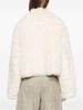 White cropped Samara faux fur