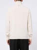 High-neck cashmere and silk sweater.