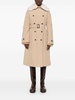 Katrina long beige trench coat