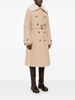 Katrina long beige trench coat