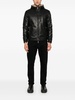 Reversible padded faux leather jacket