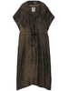 Maxi dress with jacquard pattern