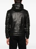 Reversible padded faux leather jacket