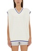 Alexander Wang Logo Detailed V-Neck Vest