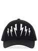 Neil Barrett Raining Bolt Printed Baseball Cap