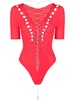 cut-out lace-up bodysuit