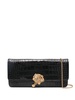 embossed-crocodile leather cross body bag