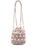 crystal-embellished bucket bag